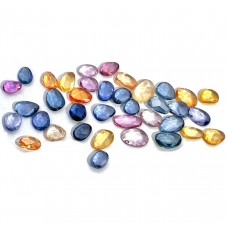 Zaffiri multy naturali rosecut da 13.16 cts -38 pz